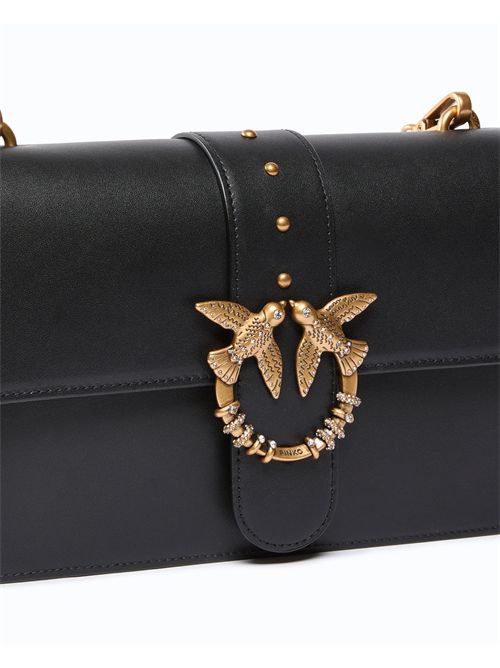 Borsa a tracolla media Love Bag One in pelle con fibbia gioiello PINKO | 107070A0F1/Z99Q